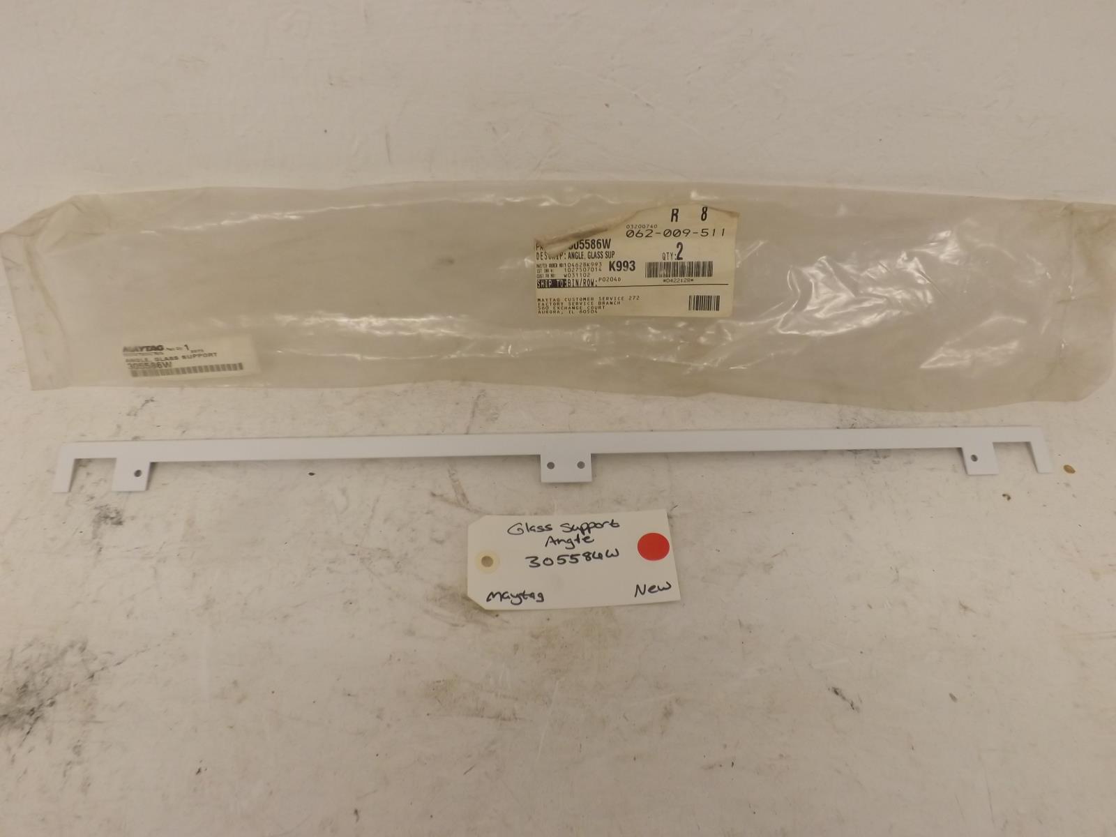 Maytag Range 305586W Glass Support Angle New OEM Maytag Range 305586W Glass Support Angle New OEM